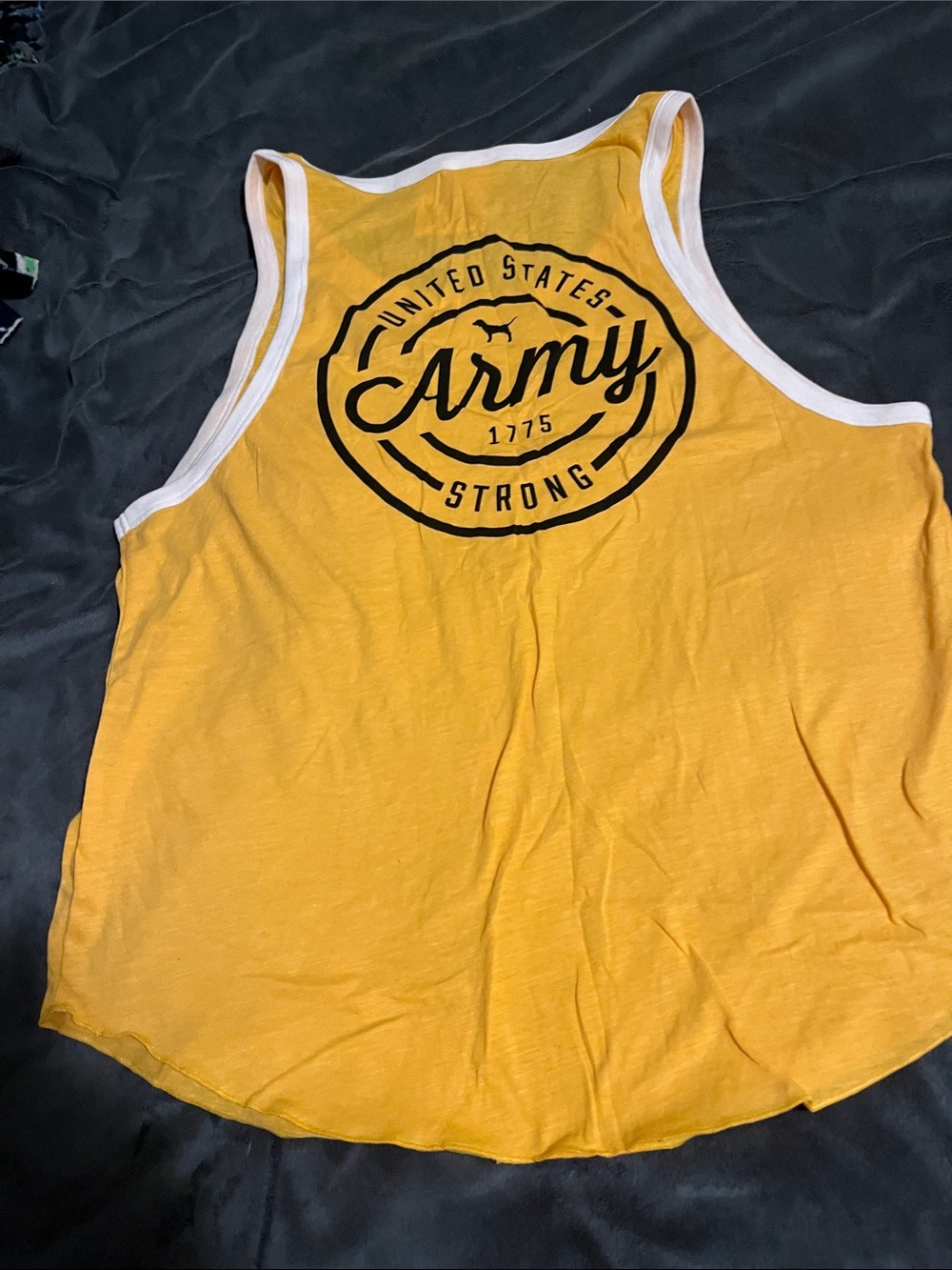 PINK Victoria's Secret Yellow Tank Top with White Trim vintage and collectors